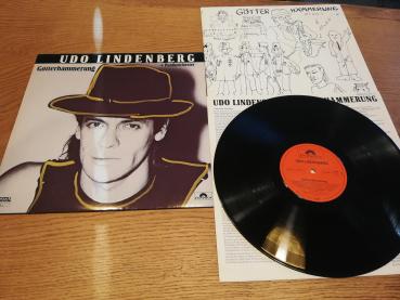 Udo Lindenberg +Panikorchester-Götterhämmerung 1984 Polydor 817214-1 Deutsche Pressung mit Poster NM/VG+ Udo Lindenberg +Panikorchester-Götterhämmerung 1984 Polydor 817214-1 Deutsche Pressung mit Poster NM/VG+