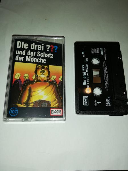 Die Drei Fragezeichen Folge 107 und der Schatz der Mönche Schwarz 7432194326 4(Schriftzug Logo fehlt) Die Drei Fragezeichen Folge 107 und der Schatz der Mönche Schwarz 7432194326 4(Schriftzug Logo fehlt)