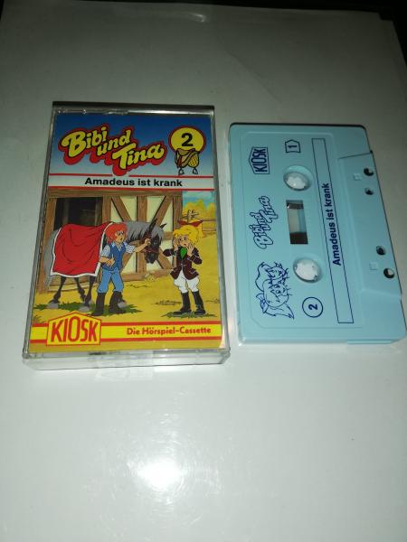 Bibi und Tina Folge 2 Amadeus ist krank Weiß mit Blauen Druck (Rot Gelbes Kioskcover) Der Grüne Punkt Bibi und Tina Folge 2 Amadeus ist krank Weiß mit Blauen Druck (Rot Gelbes Kioskcover) Der Grüne Punkt