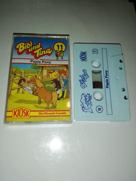 Bibi und Tina Folge 11 Papis Pony Weiß mit Blauen Druck (Rot Gelbes Kioskcover) Der Grüne Punkt Bibi und Tina Folge 11 Papis Pony Weiß mit Blauen Druck (Rot Gelbes Kioskcover) Der Grüne Punkt