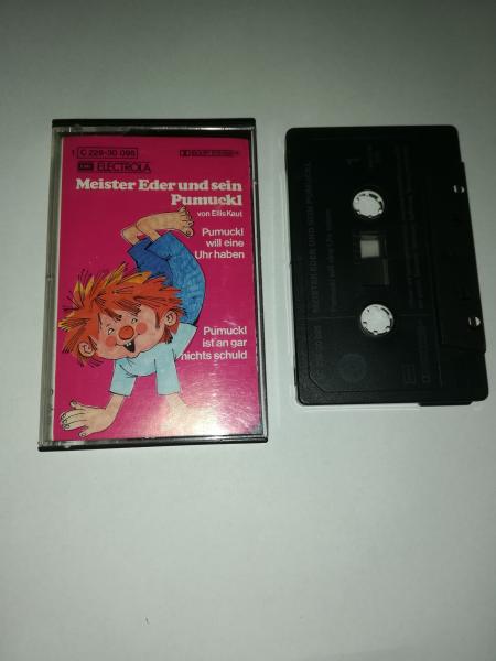 Meister Eder und sein Pumuckl will eine Uhr haben/ist an gar nichts schuld Schwarz mit Weißen Druck 1C228-30095 Columbia Meister Eder und sein Pumuckl will eine Uhr haben/ist an gar nichts schuld Schwarz mit Weißen Druck 1C228-30095 Columbia