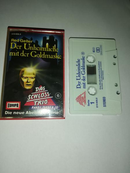 Das Schlosstrio Folge 6 Der Unheimliche mit der Goldmaske Weiß mit Rot Blauen Druck 514406.0 Europa Das Schlosstrio Folge 6 Der Unheimliche mit der Goldmaske Weiß mit Rot Blauen Druck 514406.0 Europa