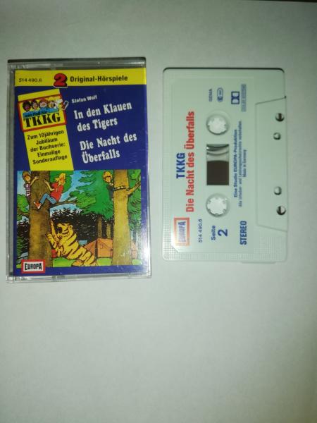 TKKG Doppelfolge In den Klauen des Tigers/Die Nacht des Überfalls Weiß Blau Rot 514490.6 Europa TKKG Doppelfolge In den Klauen des Tigers/Die Nacht des Überfalls Weiß Blau Rot 514490.6 Europa