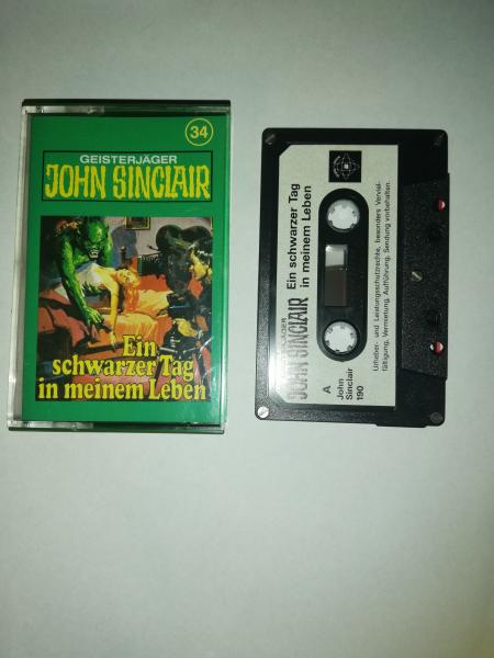 Geisterjäger John Sinclair Folge 34 Ein schwarzer Tag in meinem Leben 5-fach Silber geschraubt Schwarz mit Weißen Aufkleber 190 Tonstudio Braun Geisterjäger John Sinclair Folge 34 Ein schwarzer Tag in meinem Leben 5-fach Silber geschraubt Schwarz mit Weißen Aufkleber 190 Tonstudio Braun