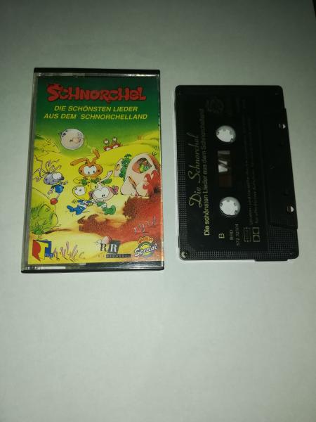 Die Schnorchel Die schönsten Lieder aus dem Schnorchelland 5-fach Schwarz geschraubt Schwarz mit Silbernen Druck MC 4694 BRD 57232504 RTL Plus Die Schnorchel Die schönsten Lieder aus dem Schnorchelland 5-fach Schwarz geschraubt Schwarz mit Silbernen Druck MC 4694 BRD 57232504 RTL Plus