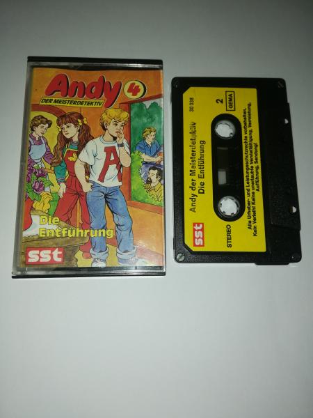 Andy der Meisterdetektiv Folge 4 Die Entführung 4-fach Silber geschraubt Schwarz mit Gelben Aufkleber 30338 SST Andy der Meisterdetektiv Folge 4 Die Entführung 4-fach Silber geschraubt Schwarz mit Gelben Aufkleber 30338 SST
