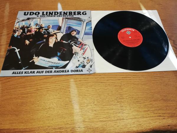 Udo Lindenberg & Das Panik Orchester-Alles klar auf der Andrea Doria 1973 Telefunken 6.21138 AS Deutsche Pressung VG+/VG+ Udo Lindenberg & Das Panik Orchester-Alles klar auf der Andrea Doria 1973 Telefunken 6.21138 AS Deutsche Pressung VG+/VG+