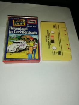 TKKG Folge 18 Hexenjagd in Lerchenbach Gelb 515735.8 Europa(Namen im Logo voll ausgeschrieben)
