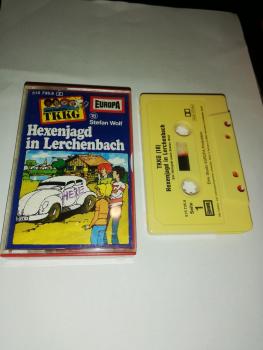 TKKG Folge 18 Hexenjagd in Lerchenbach Gelb mit gelben Aufkleber 515735.8