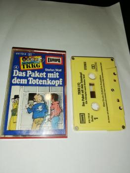 TKKG Folge 4 Das Paket mit dem Totenkopf 5-fach geschraubt Gelb 515721.8 Europa(Kleines Fenster)