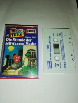 TKKG Folge 25 Die Stunde der schwarzen Maske Weiß Blau 515804.4