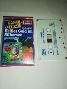 TKKG Folge 41 Heißes Gold im Silbersee 5-fach geschraubt Blau Weiß 515830.3