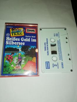 TKKG Folge 41 Heißes Gold im Silbersee 4-fach geschraubt Blau Weiß 515830.3