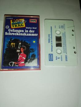 TKKG Folge 43 Gefangen in der Schreckenskammer Weiß Blau 515.832.0