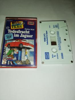 TKKG Folge 47 Todesfracht im Jaguar 5-fach Silber geschraubt(Auf Seite 1) Weiß Blau 515836.2 Europa(Großes Fenster)