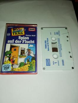 TKKG Folge 50 Spion auf der Flucht 4-fach geschraubt Weiß Blau 515839.7
