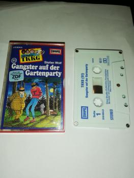 TKKG Folge 51 Gangster auf der Gartenparty 5-fach geschraubt Weiß Blau 515854.0