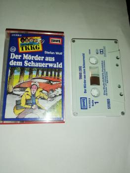 TKKG Folge 55 Der Mörder aus dem Schauerwald 4-fach geschraubt Weiß Blau 515858.3 Europa(Großes Fenster)
