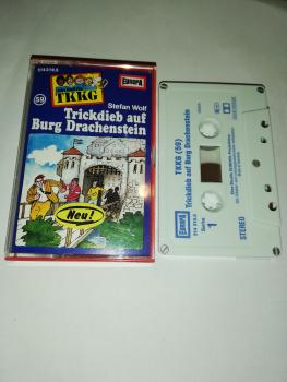 TKKG Folge 59 Trickdieb auf Burg Drachenstein 5-fach geschraubt Weiß Blau 514319.5