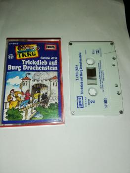 TKKG Folge 59 Trickdieb auf Burg Drachenstein 4-fach geschraubt Weiß Blau 514319.5 Europa