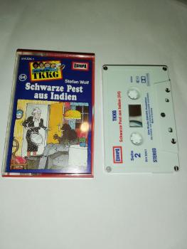 TKKG Folge 64 Schwarze Pest aus Indien 5-fach geschraubt Weiß Blau Rot 514324.1