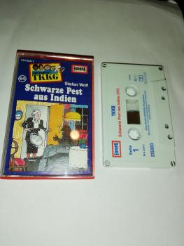 TKKG Folge 64 Schwarze Pest aus Indien 4-fach geschraubt Weiß Blau Rot 514324.1 Europa