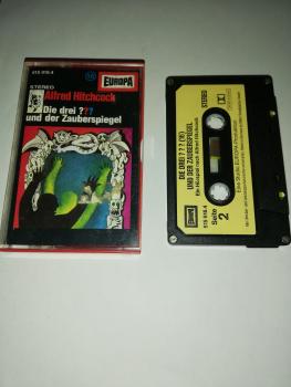Die Drei Fragezeichen Folge 16 und der Zauberspiegel 4-fach geschraubt Schwarz mit Gelben Aufkleber 515916.4(Titel Oben)Neon Band