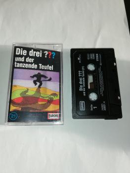 Die Drei Fragezeichen Folge 21 und der tanzende Teufel Schwarz 7432138821 4(Schriftzug Logo fehlt)