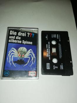 Die Drei Fragezeichen Folge 24 und die silberne Spinne Schwarz 7432138824 4(Schriftzug Logo fehlt) Europa