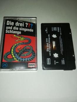 Die Drei Fragezeichen Folge 25 und die singende Schlange Schwarz 7432138825 4(Schriftzug Logo fehlt)