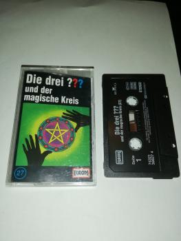 Die Drei Fragezeichen Folge 27 und der magische Kreis Schwarz 7432138827 4 (Schriftzug Logo fehlt)