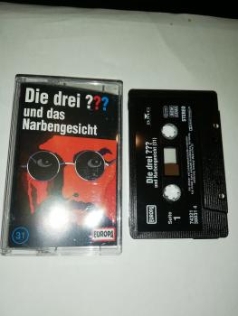 Die Drei Fragezeichen Folge 31 und das Narbengesicht Schwarz 7432138831 4 (Schriftzug Logo fehlt)