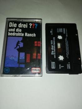 Die Drei Fragezeichen Folge 33 und die bedrohte Ranch Schwarz 7432138833 4 (Schriftzug Logo fehlt) Europa