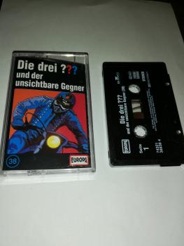 Die Drei Fragezeichen Folge 38 und der unsichtbare Gegner Schwarz 7432138838 4 Europa(Logo fehlt)