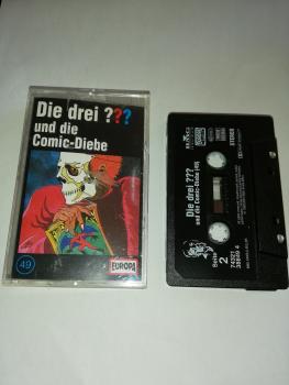 Die Drei Fragezeichen Folge 49 und die Comic-Diebe Weiß Schwarz 7432138849 4(Schriftzug Logo fehlt)