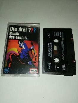 Die Drei Fragezeichen Folge 84 Musik des Teufels Schwarz 7432159743 4(Schriftzug Logo fehlt)