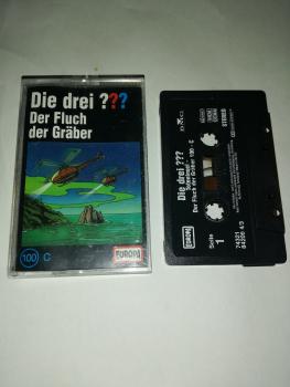 Die Drei Fragezeichen Folge 100C Der Fluch der Gräber Schwarz 7432184206 4/3 (Schriftzug Logo fehlt)