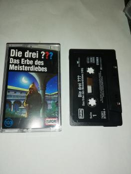 Die Drei Fragezeichen Folge 103 Das Erbe des Meisterdiebes Schwarz 7432187548 4(Schriftzug Logo fehlt)