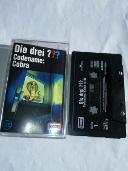 Die Drei Fragezeichen Folge 116 Codename :Cobra Schwarz 7432199116 4(Schriftzug Logo fehlt)