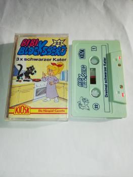 Bibi Blocksberg Folge 22 3x schwarzer Kater Weiß mit Blauen Druck (Rot-Gelbes Kiosk Cover) Der Grüne Punkt