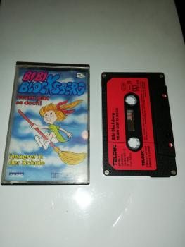 Bibi Blocksberg Hexen gibt es doch/Hexerei in der Schule 4-fach Silber geschraubt Schwarz mit Pinken Cover 49 906 1 Club Edition Marcato Teldec