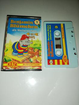 Benjamin Blümchen Folge 1 Der erste Wetterelefant der Welt Weiß mit Blauen Cover 4.27501