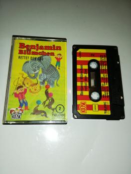 Benjamin Blümchen Folge 2 Rettet den Zoo 4-fach geschraubt Silber Rot Gelb 4.23936 CD Teldec & Kiosk Logo