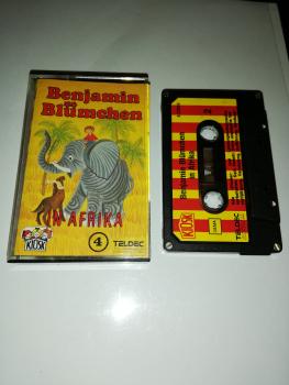 Benjamin Blümchen Folge 4 in Afrika 4-fach geschraubt Silber Rot Gelb 4.23938 CD Teldec & Kiosk Logo