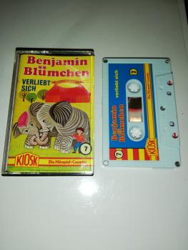 Benjamin Blümchen Folge 7 verliebt sich 5-fach Silber geschraubt Weiß mit Blauen Cover 4.27507 CD Kiosk