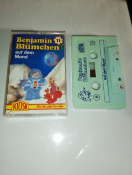 Benjamin Blümchen Folge 11 Auf dem Mond  Weiß mit Blauen Druck (Rot-Gelbes Kioskcover) Der Grüne Punkt