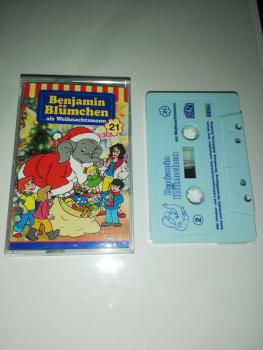 Benjamin Blümchen Folge 21 als Weihnachtsmann Weiß mit Blauen Cover 4.27521(Blaues Kioskcover)