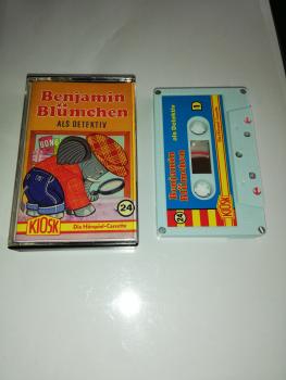 Benjamin Blümchen Folge 24 als Detektiv 5-fach Silber geschraubt Weiß mit Blauen Cover 4.27524 CD
