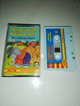 Benjamin Blümchen Folge 27 auf dem Bauernhof Weiß mit Blauen Cover 4.27527 CD