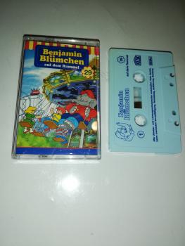 Benjamin Blümchen Folge 29 auf dem Rummel Weiß mit Blauen Druck 4.27529 ( Blaues Kioskcover)